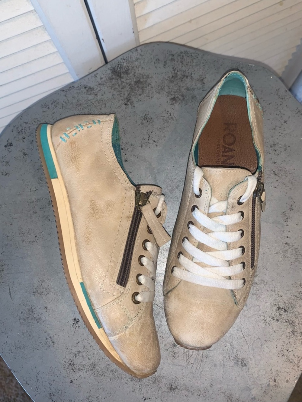 Bed/Stu Roan Maudt Leather Sneakers With Zipper Woman’s Size 8 — image 6 of 8